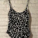 MiracleSuit  Giraffe print Tankini Top size 8 black/white Photo 0