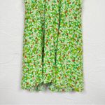 Faithfull the Brand Faithful the Brand Green Ditsy Floral Mini Dress Womens 4 Puff Shoulder Summer Photo 1