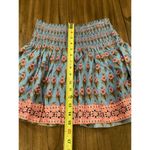 Marea by Liz Joy Pure Joy Home Harbor Sunset Smocked Block floral Print Skirt S Blue Photo 2