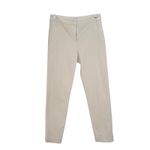 Trina Turk  Women's White Textured Cotton Blend Slim Ankle Pants Size 0 Photo 2