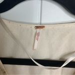 Free People  counting stars gold peasant blouse boho size large‎ Photo 3