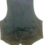 Vintage tapestry vest Camping Mountain Life Size Large Black Photo 1