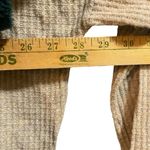 Urban Outfitters Out From Under Medium Waffle Knit Top Beige Oversized VNeck Tie Photo 4