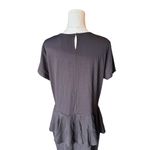 ASOS Curve - NWT Black Peplum Hem Short Sleeve Preppy Dress Sz 18 US / 22 UK Photo 4