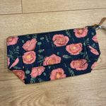Southern Tide NWT  Floral Travel Clutch Navy Pink Floral Photo 3