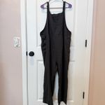 Eileen Fisher  Womens Organic Linen Overalls Size 2X Classic Wide Leg Minimalist Photo 3