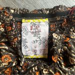 Free People  Ruched Strapless Mini Sundress Brown Orange Size 10 (*see notes) Photo 5