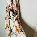 Wish Wild Flower Mid Tie Waist Adjustable Straps Midi Vacay Dress Size Small Photo 7