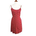 Brandy Melville  Colleen Red Floral Babydoll dress Photo 3