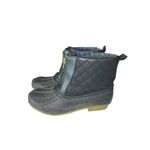 Tommy Hilfiger Women’s Duck Boots Size 9M Black Quilted Waterproof Rain Shoes Photo 3
