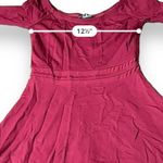 Lulus ‎ Yes to the Mesh Wine Red Half Sleeve Skater Mini Dress Size S Photo 10