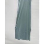 Club Monaco TeaDyed Mockneck Ribbed Maxi Column Dress Medium Minimalist Seafoam Photo 6