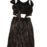 Jump Apparal Black Glitter Cutout Prom Dress Photo 11
