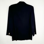 Talbots Vintage Military Style Blazer Worsted Wool Navy
Size 8 Nautical Photo 6