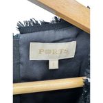 Ports Metallic Black Silver Tweed Knit Long Sleeve Wool Blend Dress‎ Size 8 Work Photo 2