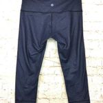 Lululemon Wunder Under Crop Denim Legging Womens Size 4 Deep Indigo Rare Photo 8