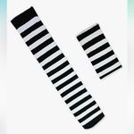 Over The Knee Thigh High Ladies Striped Halloween Xmas Party Cosplay Stockings Black Photo 1