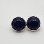 LC Lauren Conrad Silver & Blue Stud Earrings Photo 2