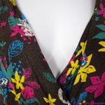 Modcloth Jungle Print Knit Dress, white cat blue bird, 2X Photo 13