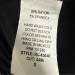 Rolla Coster Black Wrap Plunging V Neck 3 Quarter Sleeve Flowy Tie Waist Dress S Photo 11