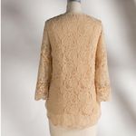Sundance  Moon Flowers Lace Mesh Top: Champagne Photo 3