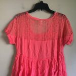 Free People Xs Coral Ruffled Dress Photo 3