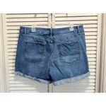Time And Tru High Rise Denim Shorts Cuffed Size 18‎ Light Wash Soft Summer Beach Blue Photo 3