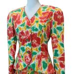 Vintage Suit Set Medium Skirt Blazer Vintage Cocktail Formal Homecoming Costume Pink Size 12 Photo 0