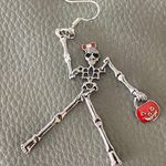 New Halloween Skeleton Fashion Earrings Silver Photo 2