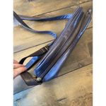 vintage‎ Ralph Lauren Deep Chocolate Brown Purse Crossbody gold clasp Photo 4