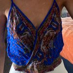 Band of Gypsies Boutique Royal Blue Blouse Photo 3