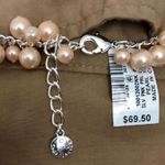 Charter Club  18” Silver Tone Pink Cluster Necklace Reg $69.50 NWT Photo 2