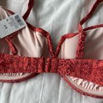 Shade & Shore NWT Reddish Orange Underwire Swimsuit Bra Top Photo 5