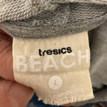 Tresics Beach Hoodie Dress, Grey, L Gray Size L Photo 4