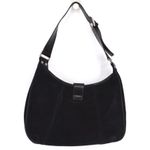 Vintage Wilson Leather Maxima 90s Y2K Suede Leather Hobo Shoulder Bag Black Photo 3