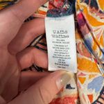 C&C California C+C California linen blend botanical short sleeve midi dress size large D2 Photo 5