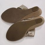 Jack Rogers  Old Money Designer Marbella Mid Wedge Sandals Gold Leather Shoes 10M Photo 11