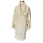 Laundry by Shelli Segal  Ivory cowl neck dolman sleeve sweater Size SMALL Photo 2