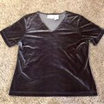 Lee Kathie Collection Blouse Womens L Used Grey Beautiful Sheen Photo 4