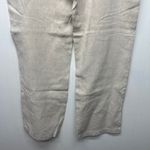 Vintage Lands' End 100% Linen Womens High Rise Pants 16/18 Natural Breathable Photo 8