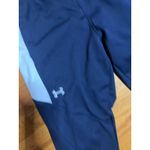 Under Armour Loose Fit Athletic Warm Up Pants Zippers Navy Blue White Size XS Photo 2