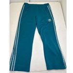 Adidas  cropped straight leg joggers in dark turquoise. 2008. Made in Canada Sz 4 Photo 6