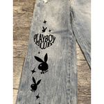PacSun NWT Playboy Limited Edition 26 Jeans Denim High Waist Distressed Y2K 80s Photo 5