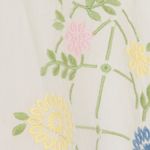 Revolve Anthropologie Damson Madder White Cotton Junia Midi Dress in Embroidered Photo 3