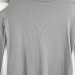 LNA  Thermal Grey Spandex Modal Long Sleeve Off The Cold Shoulder Size Xs Photo 3