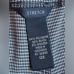 Geoffrey Beene  Sport Stretch Crop Low Rise Black/White Houndstooth Print Sz 12S. Photo 8