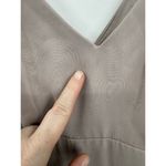 After Six Bridesmaid Dress Women 12 Taupe Maxi Wedding Guest Elegant Has Flaws Photo 5