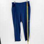 Chico's Blue Pockets Elastic Waistband Pull-On Workout Ankle Pants Size Medium Photo 9