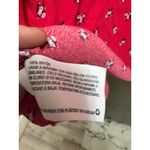 The Nines by Hatch Red Floral Print Long Sleeve Casual Mini Dress Size Small Photo 6