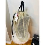 Alexander McQueen Women Nebula Crystal Mesh Sheer Tulle Tote, Black, NWT Photo 11